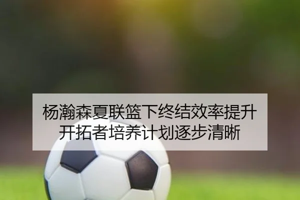 杨瀚森夏联篮下终结效率提升 开拓者培养计划逐步清晰